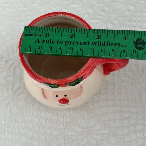 Royal Norfolk Santa Face Holiday Red White Coffee Tea Dining Mug - Picture 6 of 8
